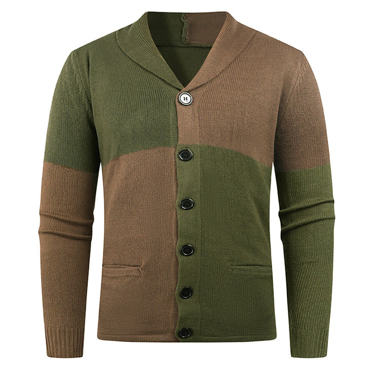 Men's cardigan with modern cable pattern and practical pockets Lisslune