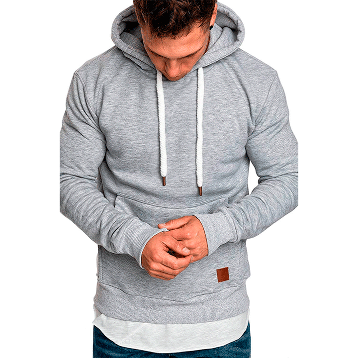 Men's hooded sweater with a fashionable cut and casual lining Lisslune