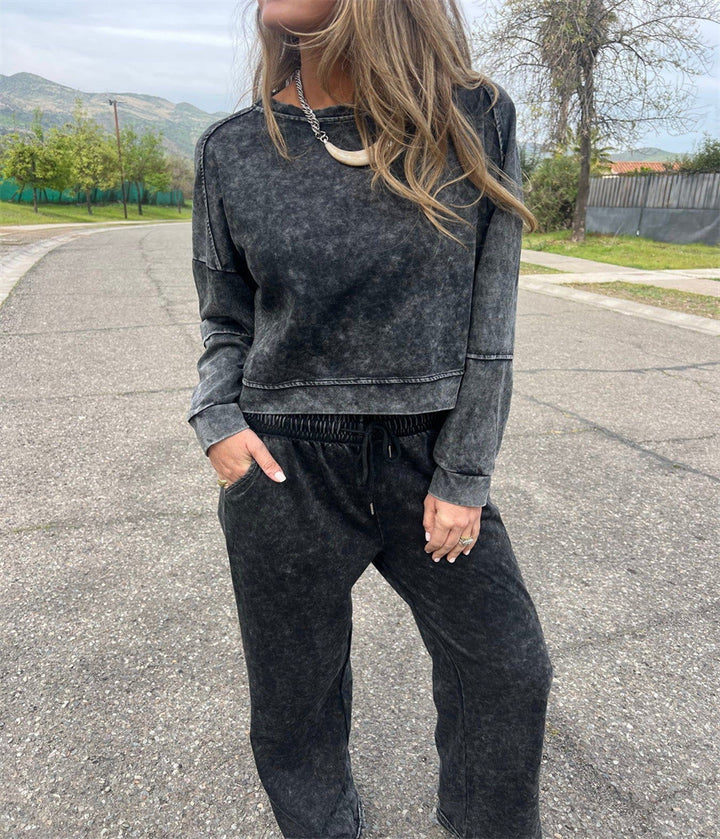 Women Casual Sweatshirt and Jogging Pants Set Lisslune