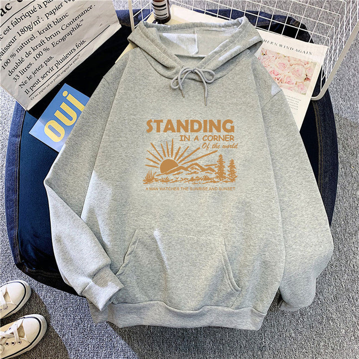 Women's hoodie with inspiring landscape design Lisslune