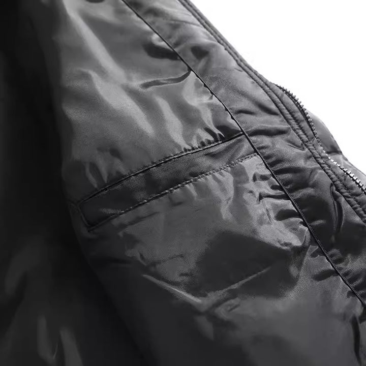 Men's sporty transitional jacket with adjustable hood and lightweight fleece lining Lisslune