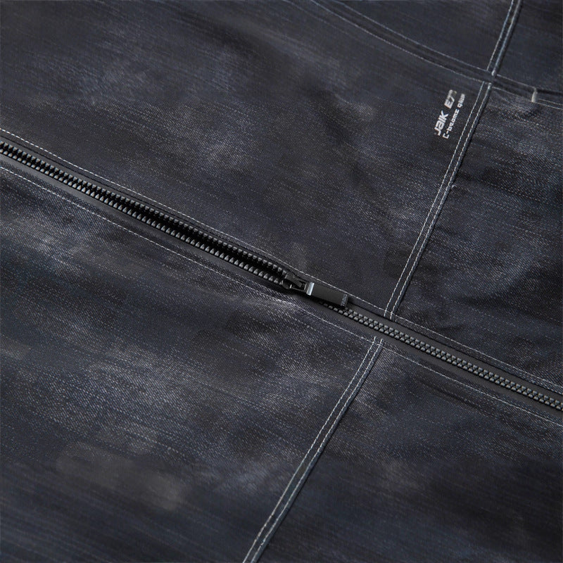 Men's Fashionable Bomber Jacket with Textured Design Lisslune