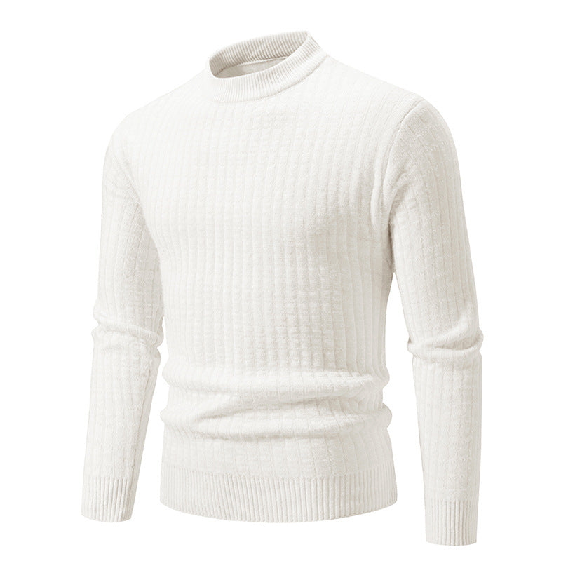 Men's fine knit sweater with textured design Lisslune