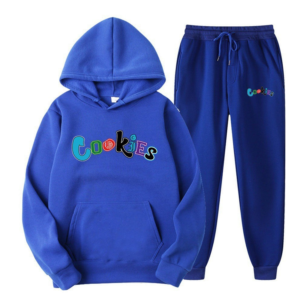 Women's Hoodie and Jogging Pants Set with Colorful Graphic Print Lisslune