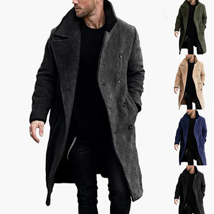 Men's elegant coat with wide collar Lisslune