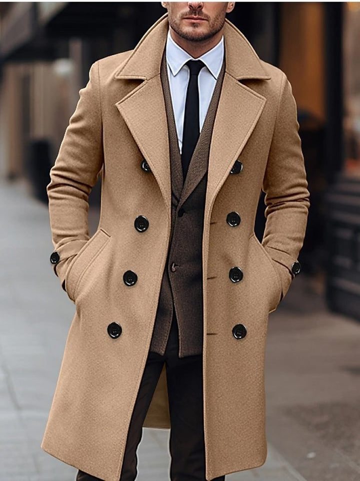 Men's classic wool coat Lisslune
