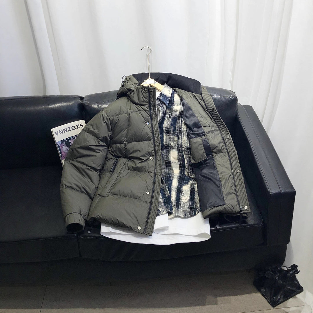 Men's Comfortable Winter Jacket with Practical Hood and Insulating Filling Lisslune