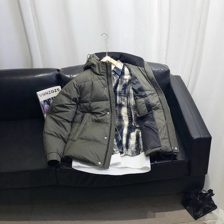 Men's Comfortable Winter Jacket with Practical Hood and Insulating Filling Lisslune