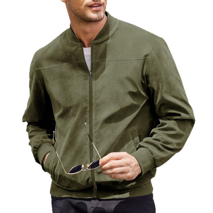 Men's casual sweat jacket in sporty design with practical pockets Lisslune