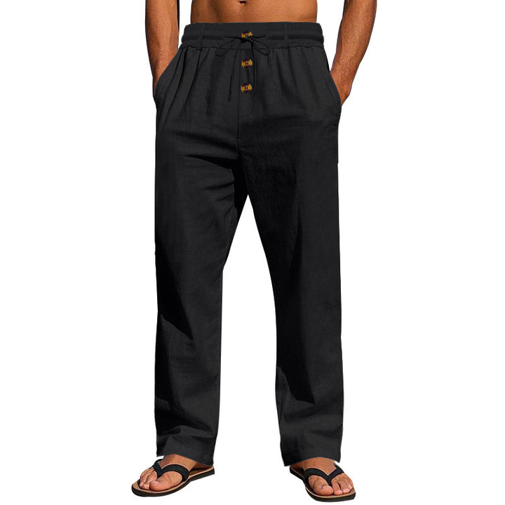 Men's airy beach pants with adjustable drawstring and practical side pockets Lisslune