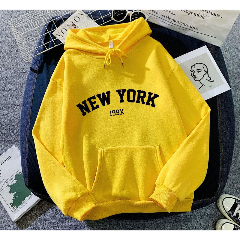 Women's hoodie with sporty New York print Lisslune