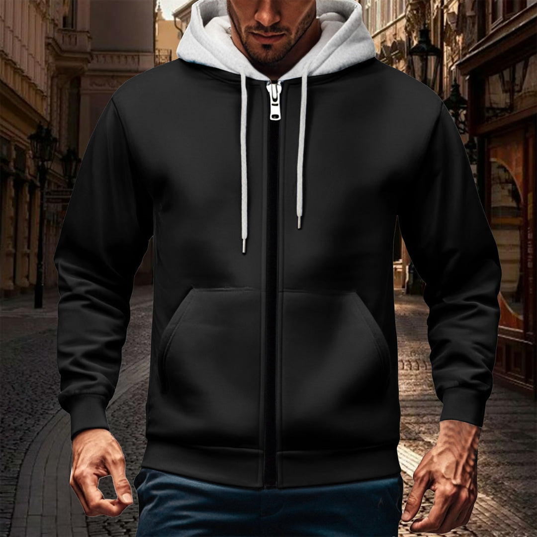 Men's Sporty Hoodie Jacket with Innovative Inner Lining Processing Lisslune