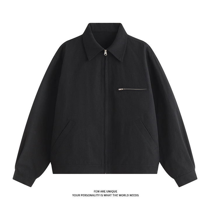 Men's casual transitional jacket with practical pockets and modern cut Lisslune