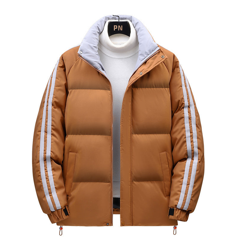 Men's Winter Quilted Jacket with Insulating Inner Lining and Adjustable Hood Lisslune