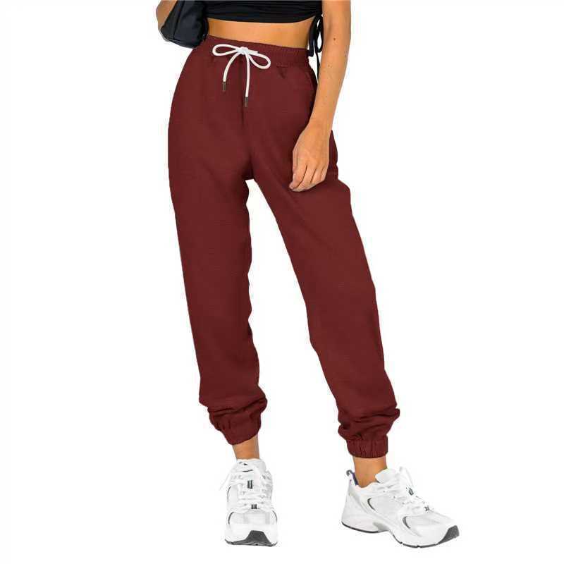 Women Comfortable Relaxed Fit Jogging Pants with Elastic Waistband and Practical Pockets Lisslune