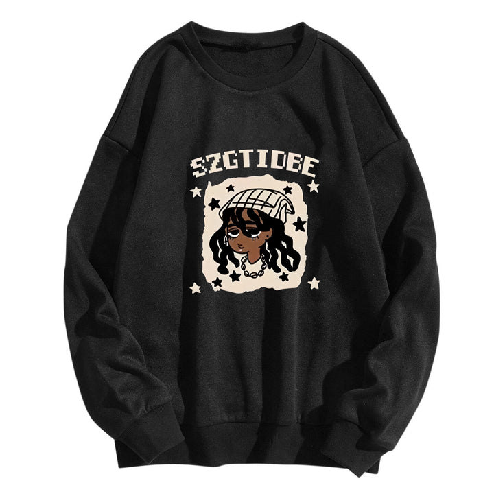 Women's casual sweatshirt with artistic print Lisslune