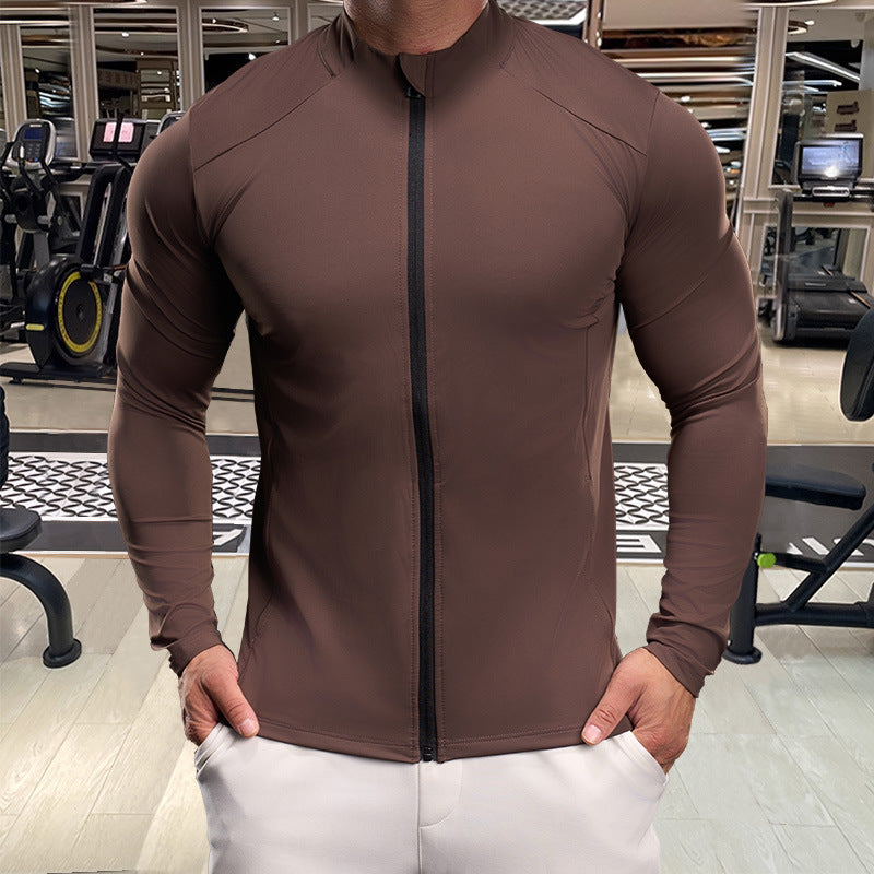 Men's Sports Jacket with Breathable Material and Integrated Zipper Lisslune