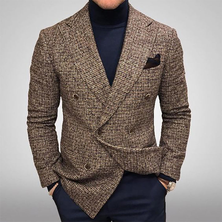 Men's elegant double-breasted jacket Lisslune