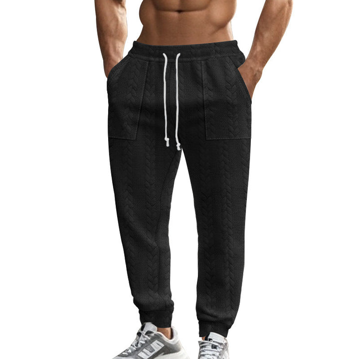 Men's Comfortable Training Pants with Side Pockets and Adjustable Drawstring Lisslune