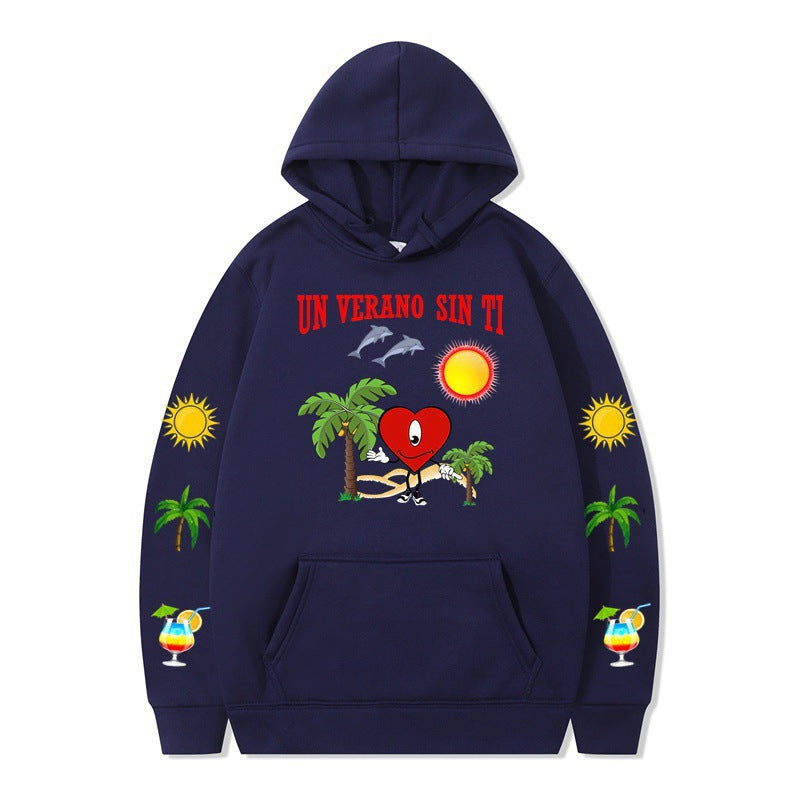 Women's hoodie with vibrant summer motif and comfortable fit Lisslune