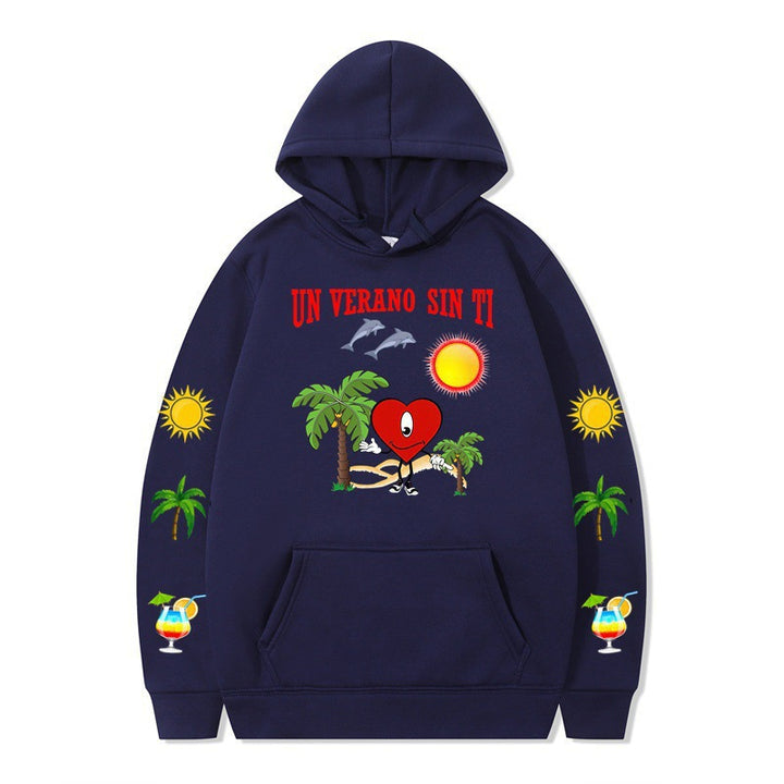 Women's hoodie with vibrant summer motif and comfortable fit Lisslune