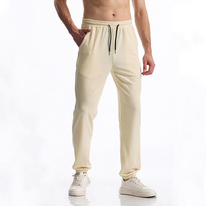 Men's casual jogging pants with elastic waistband and practical pockets Lisslune