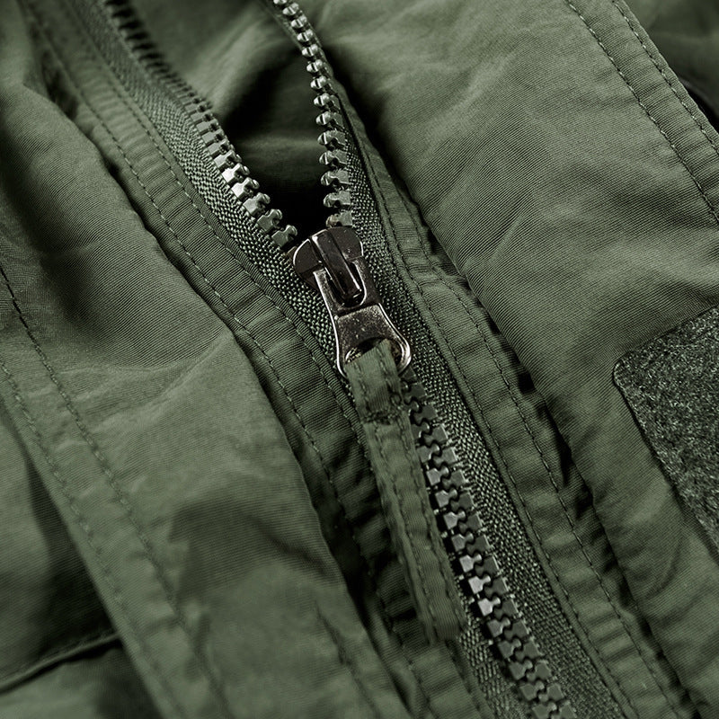Men's Outdoor Jacket with Warm Lining and Multifunctional Pockets Lisslune