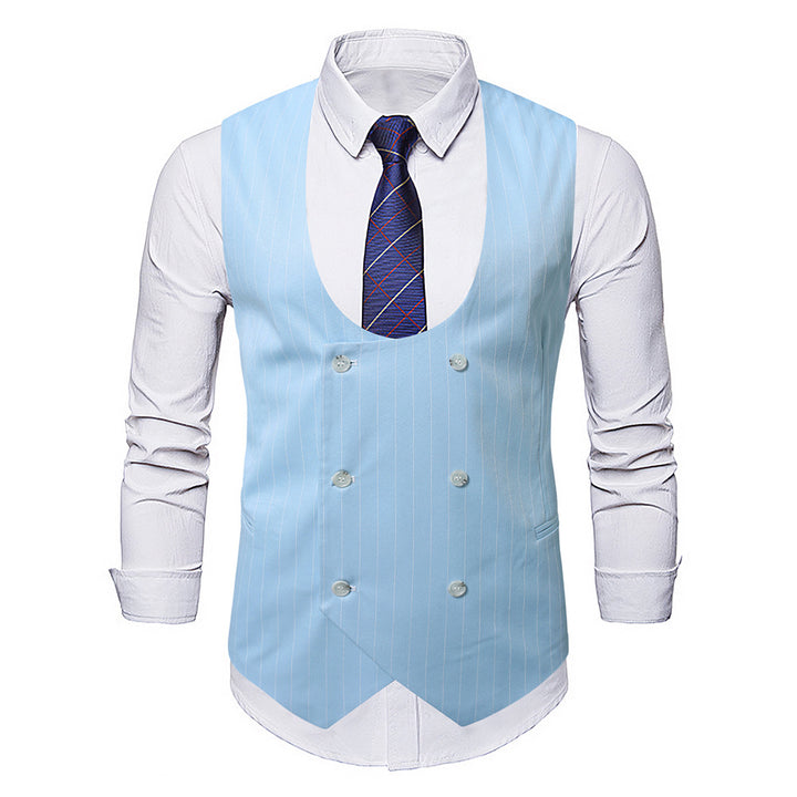 Men's elegant vest with striped design Lisslune
