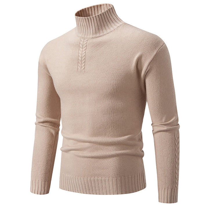 Men's turtleneck sweater made of coarse knit Lisslune