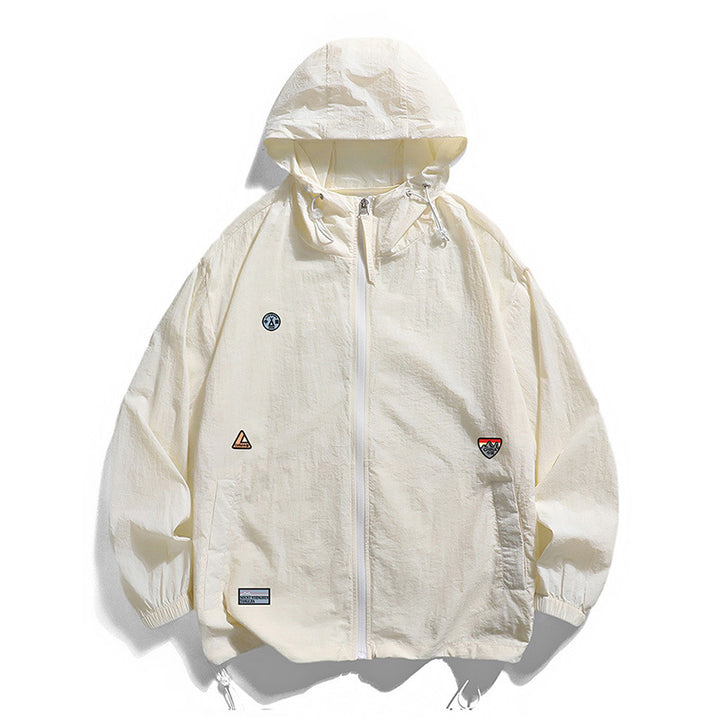Men's multifunctional outdoor jacket with adjustable hood and zip pockets Lisslune