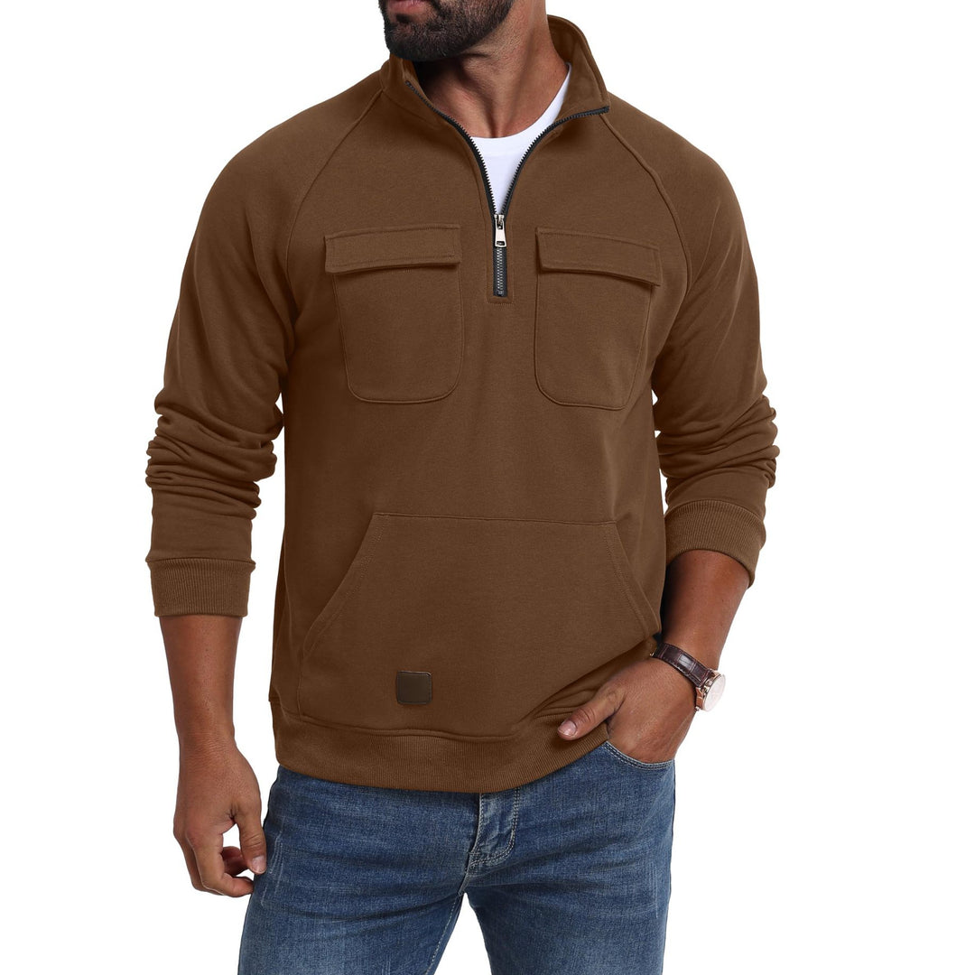 Men's functional sweater with practical pockets Lisslune