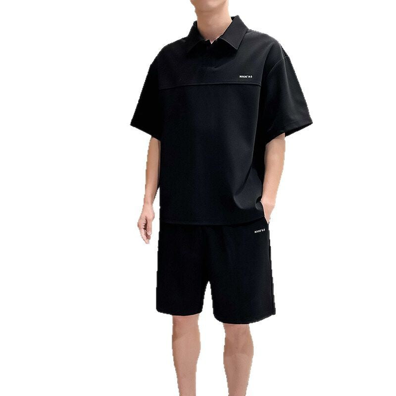 Men's Casual Polo Shirt and Shorts Set Lisslune