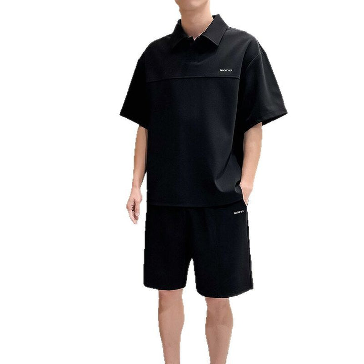 Men's Casual Polo Shirt and Shorts Set Lisslune