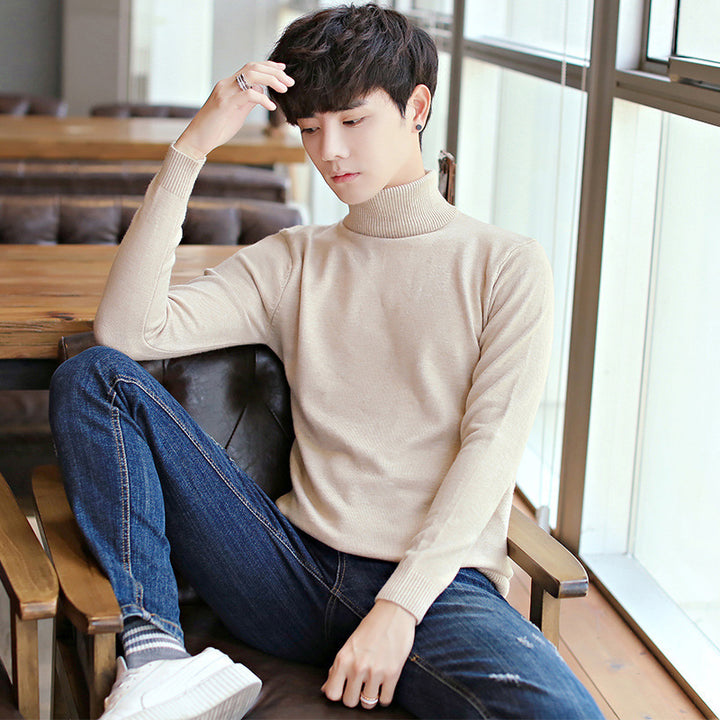 Men's Elegant Turtleneck Sweater made of fine knit Lisslune
