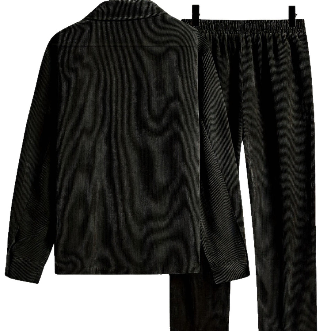 Men's Cord Jacket and Pants Set Lisslune