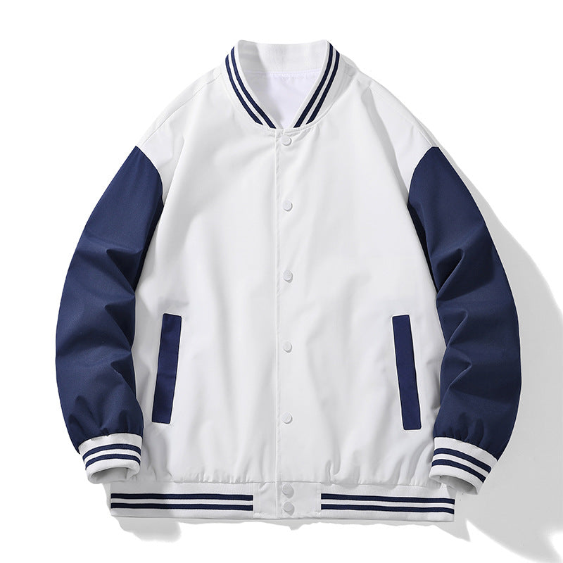 Men's classic college jacket with contrasting sleeves Lisslune