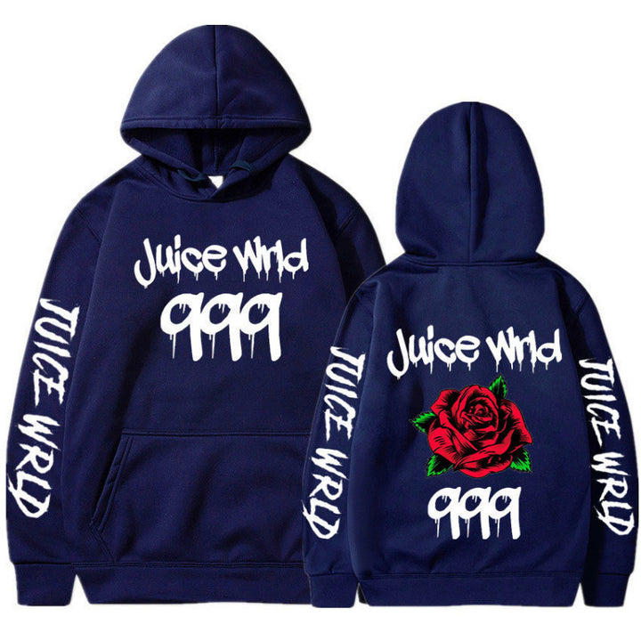 Women’s hoodie with striking graphic design and romantic rose motif Lisslune
