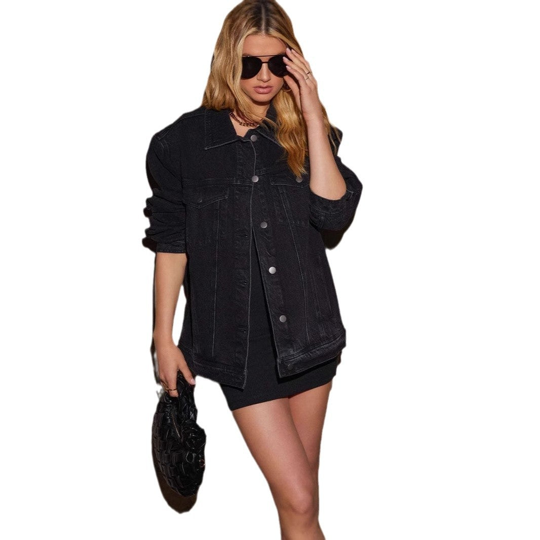 Women's oversized denim jacket Lisslune