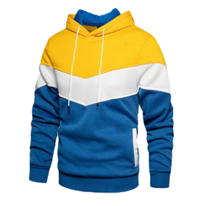 Men's Stylish Hoodie with Innovative Color Block Design Lisslune