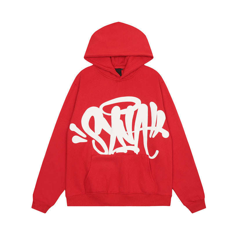 Women's hoodie with creative graffiti design and practical kangaroo pockets Lisslune