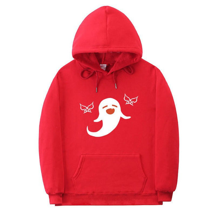 Women's Hoodie with Playful Ghost Design Lisslune