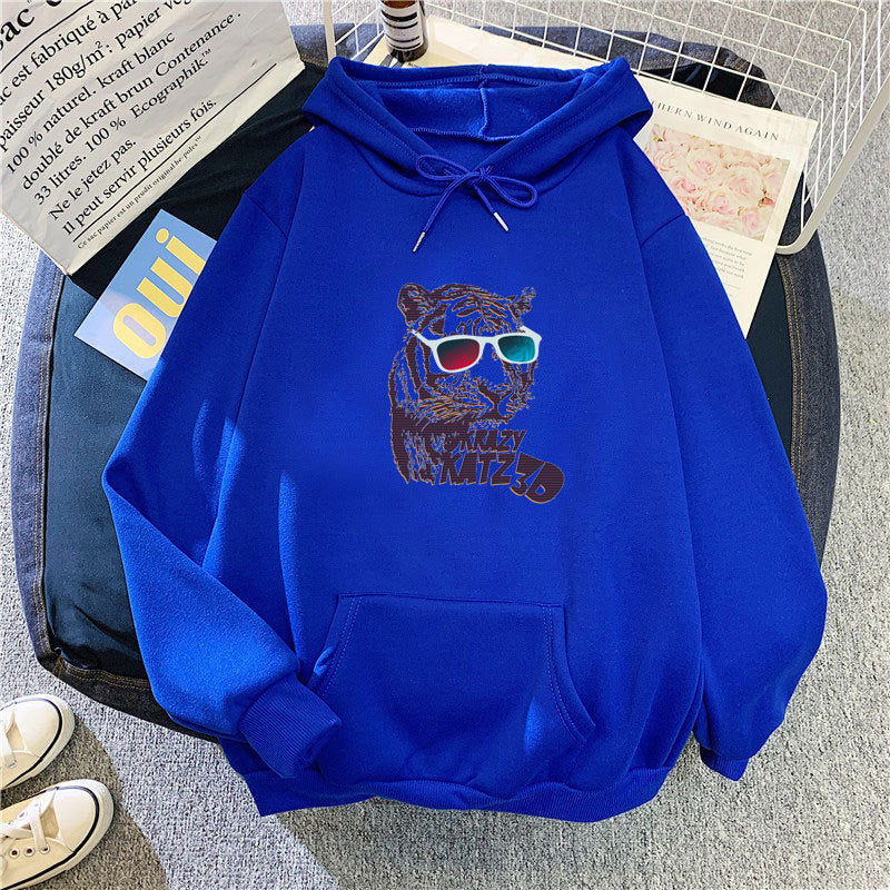 Women's hoodie with stylish tiger motif Lisslune