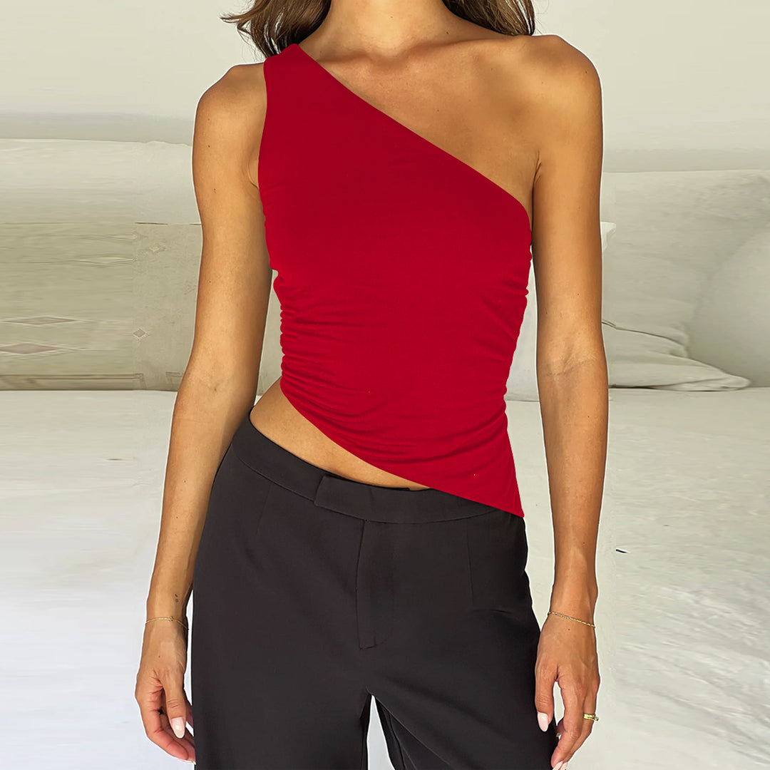 Damen asymmetrisches Top Lisslune
