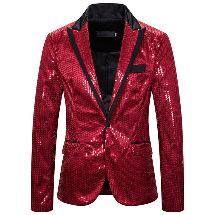 Men's elegant sequin blazer with modern cut Lisslune