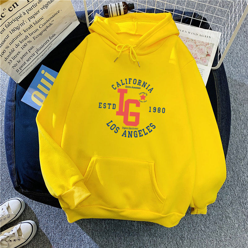 Women's hoodie with sporty California print Lisslune