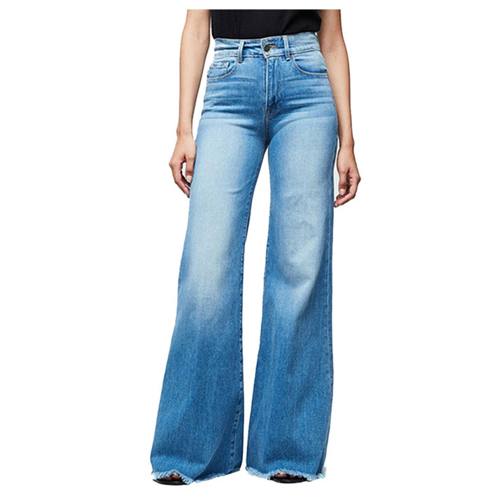 Women's High-Waisted Flared Jeans in Vintage Look Lisslune