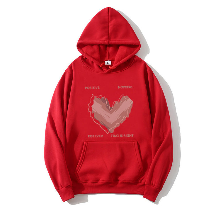 Women's hoodie with inspiring heart motif Lisslune