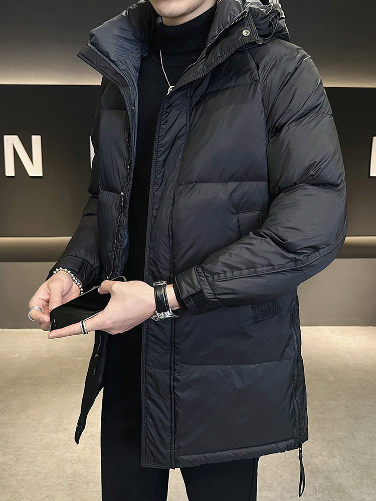 Men's Insulated Quilted Jacket with Practical Hood Lisslune