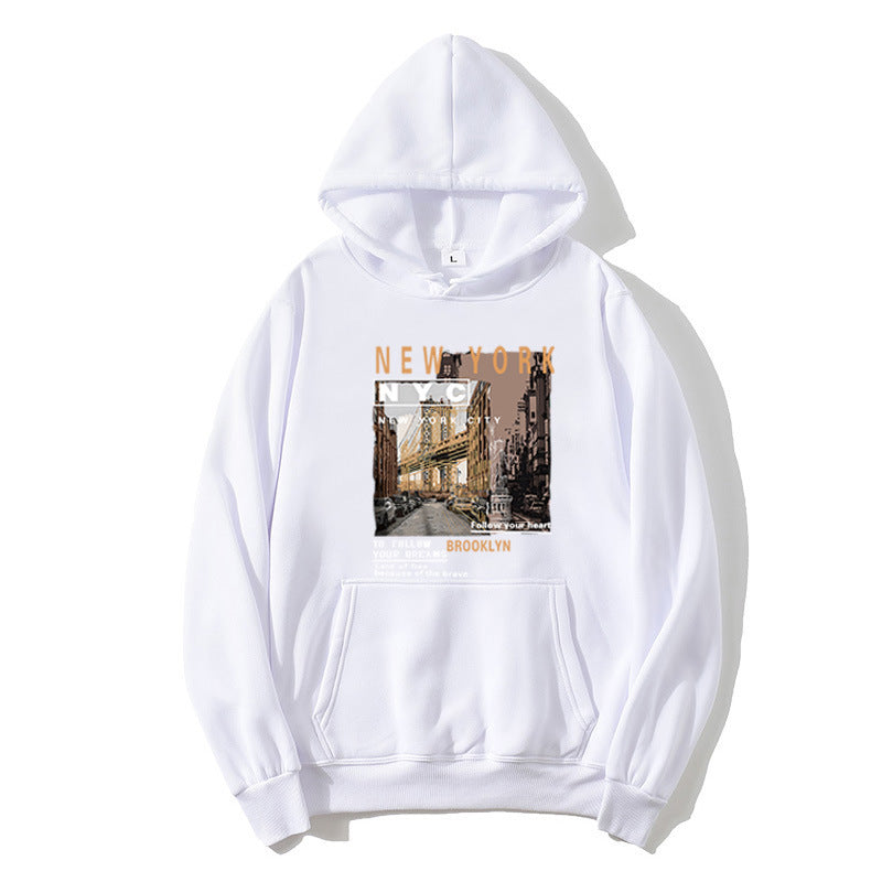 Women's hoodie with stylish New York print Lisslune