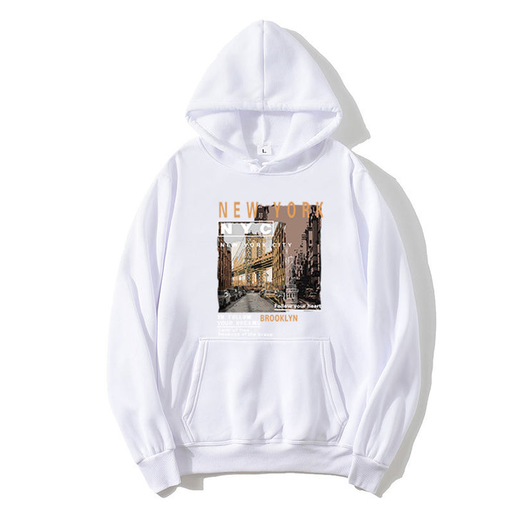 Women's hoodie with stylish New York print Lisslune